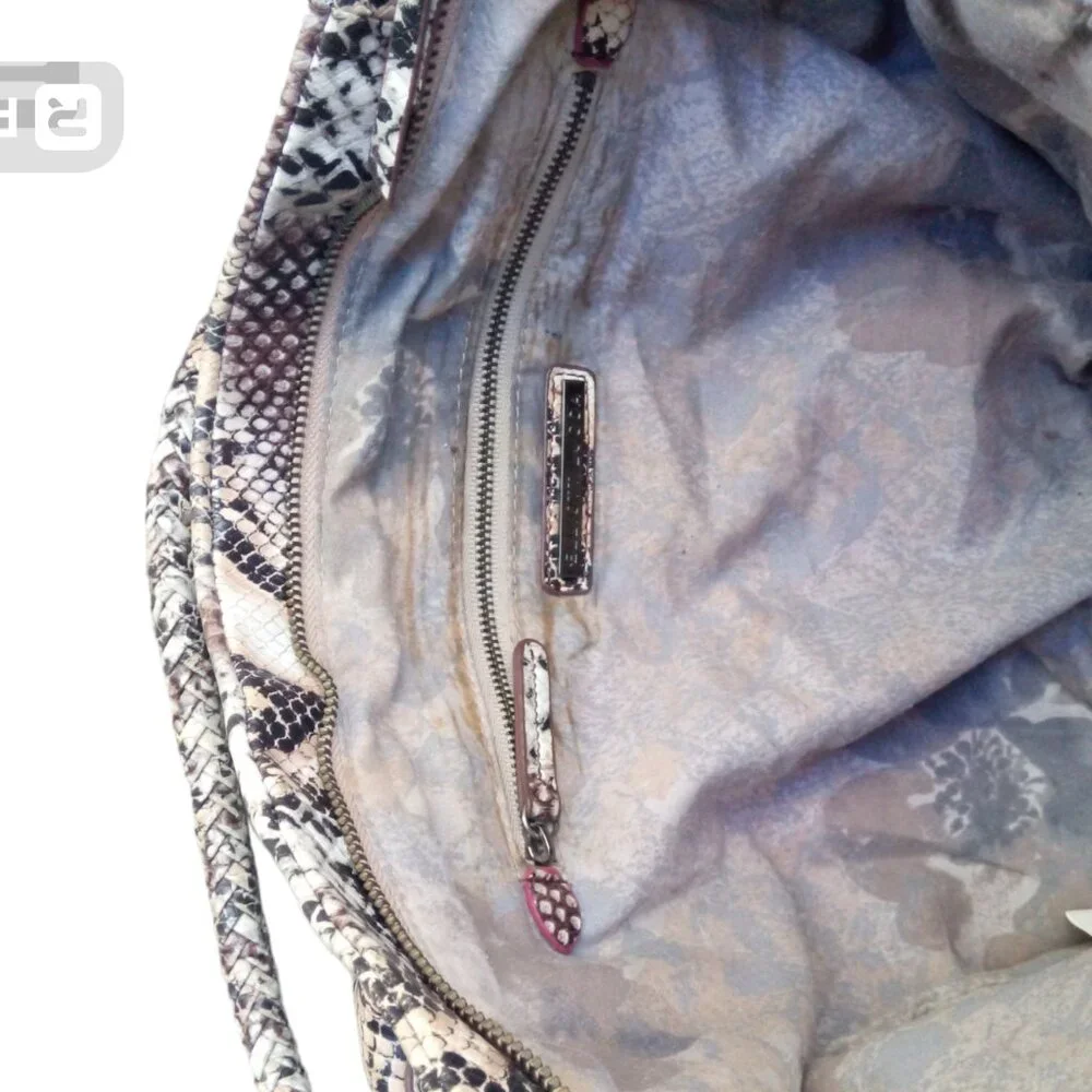 Elliott Lucca leather snakeprint purse